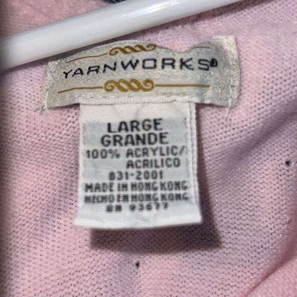 YarnWorks soft pink sleeveless sweater/sweater vest - Picture 7 of 7